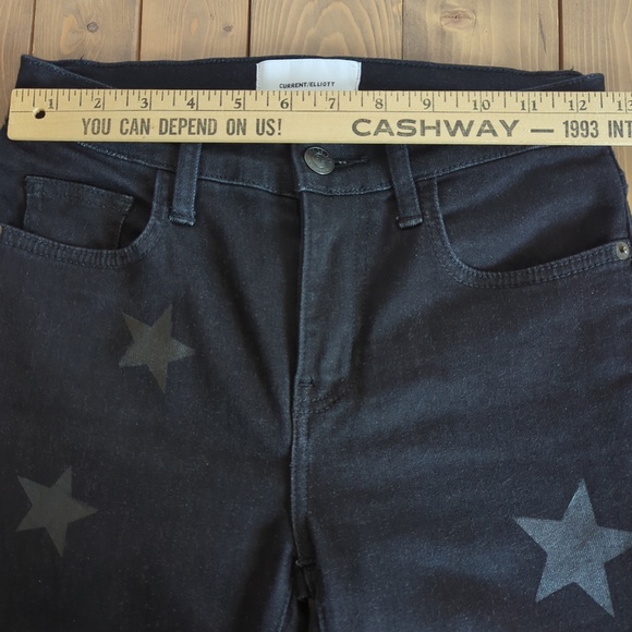 Current Elliot High-Rise Stiletto Skinny Jeans with Stars - Picture 7 of 12